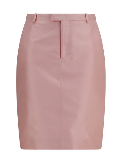 silk faille skirt