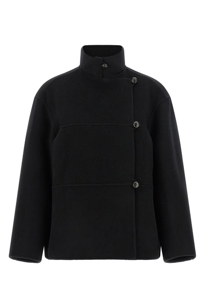 the rohe jacket in doubled wool and cashmere blend sets new standards in contemp