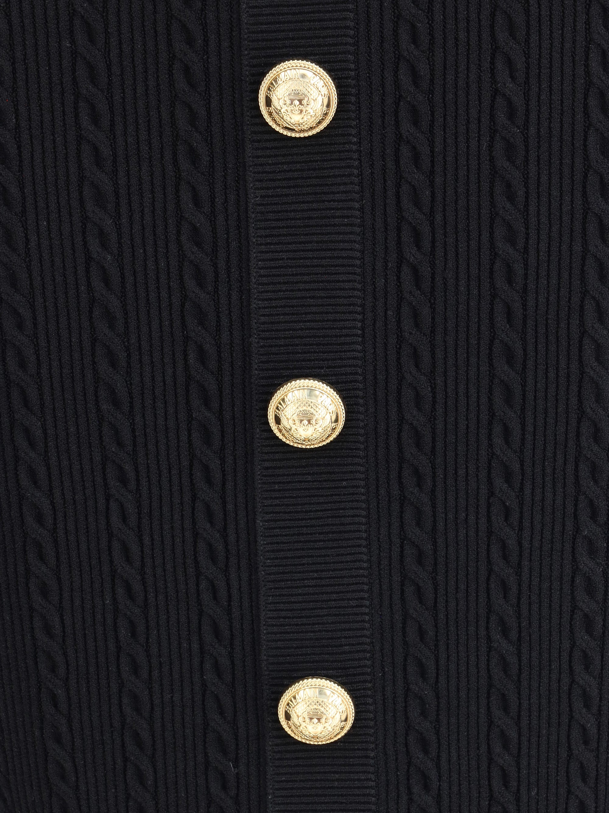 BALMAIN 36 knit midi skirt