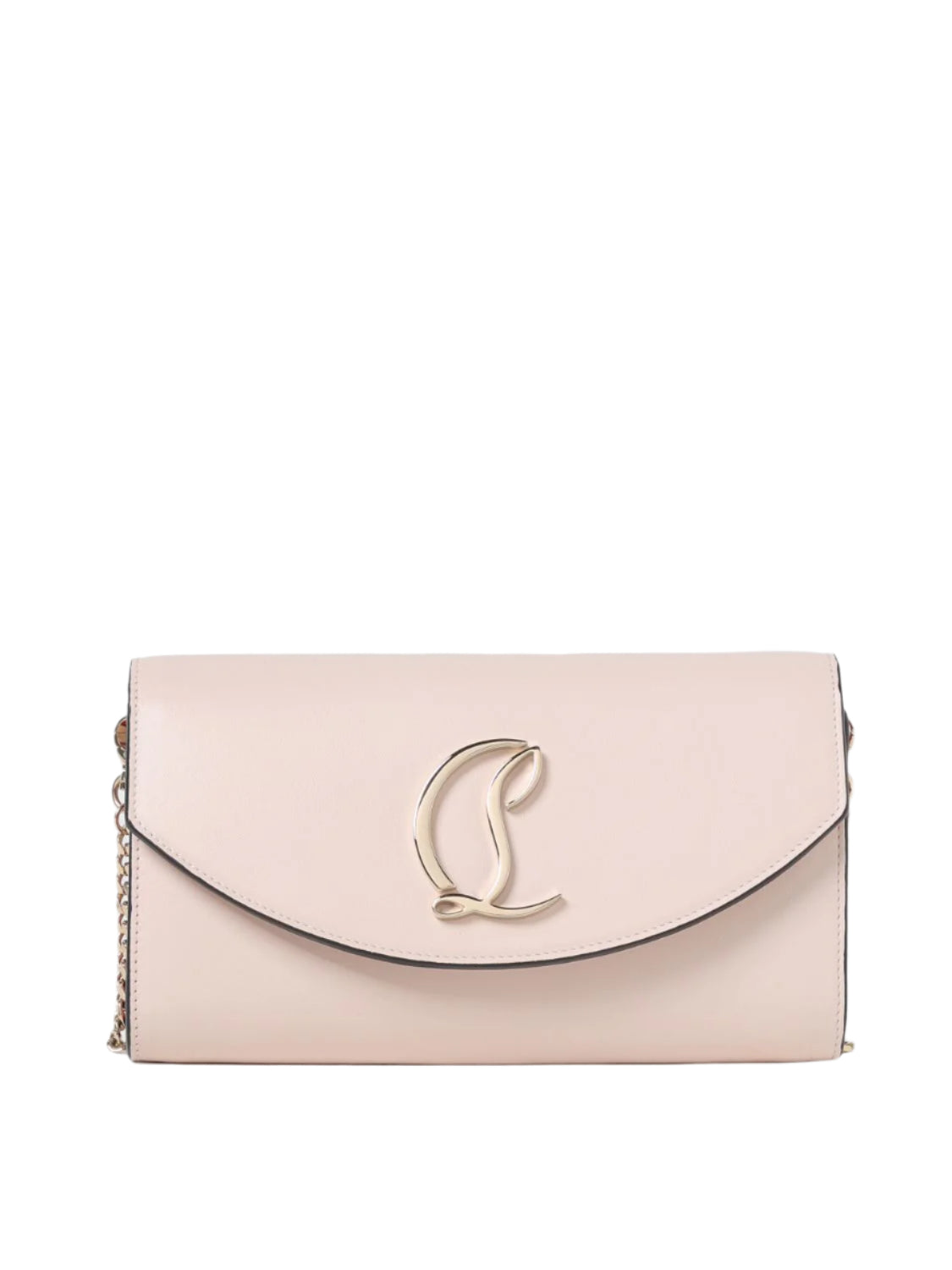 Loubi54 Patent Leather Chain Wallet