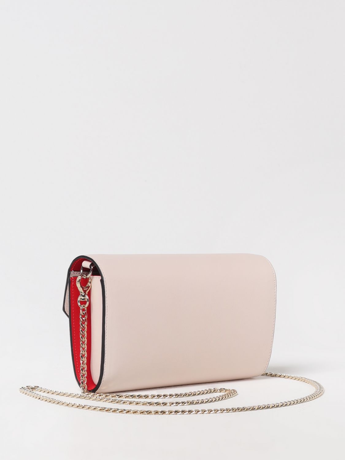 Loubi54 Patent Leather Chain Wallet