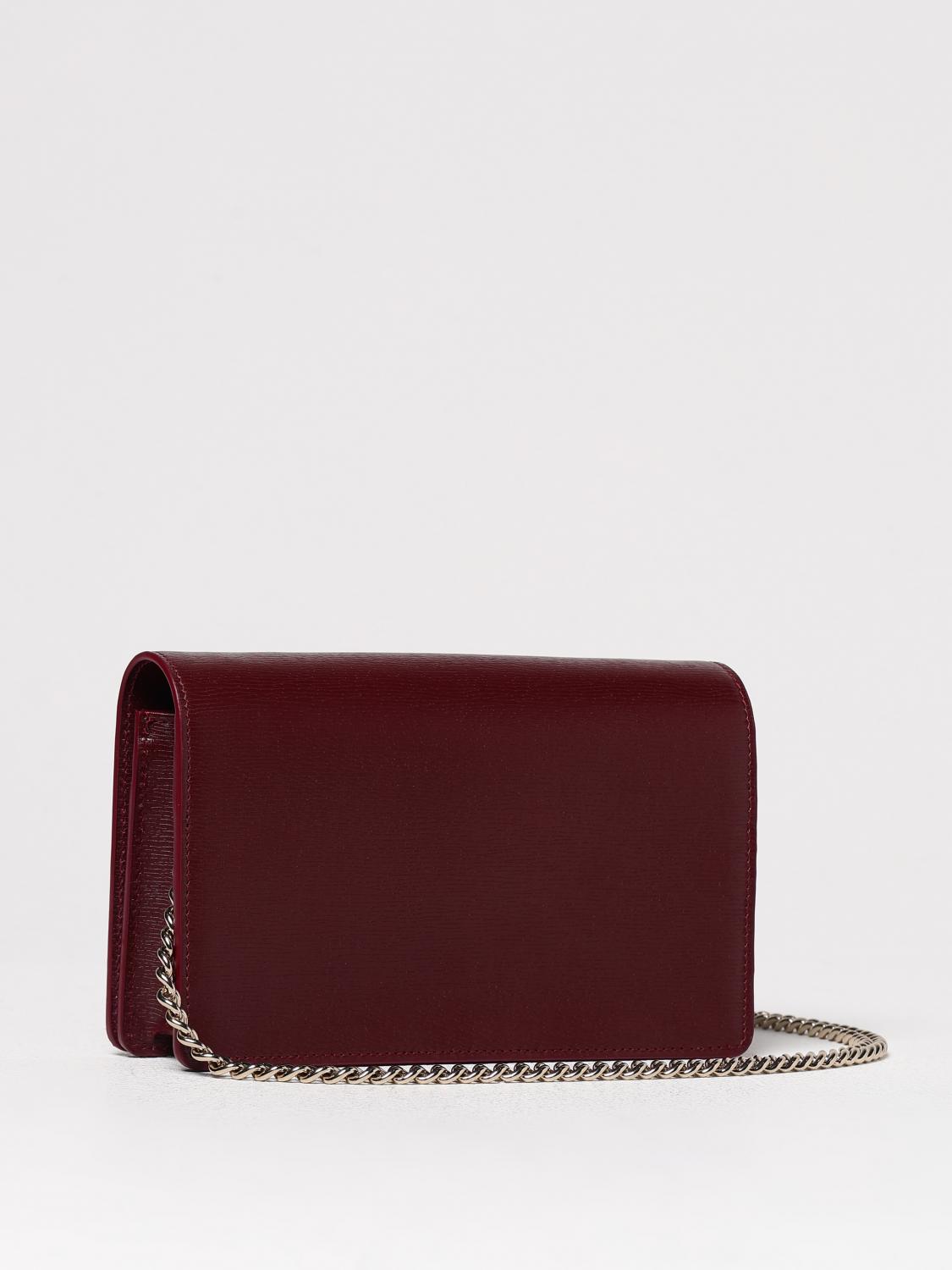 GG Marmont Leather Chain Wallet