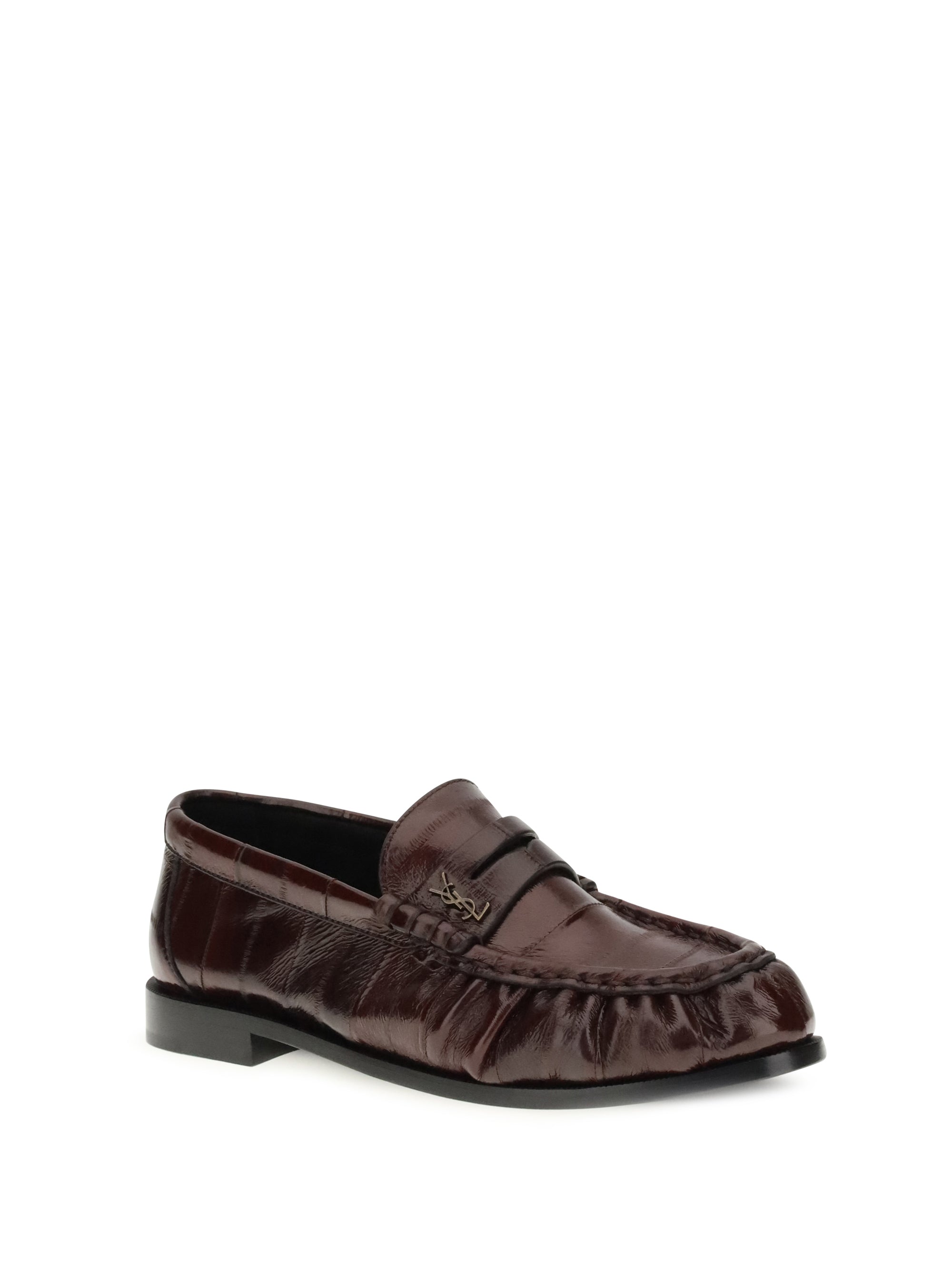 SAINT LAURENT 40 flexible patent eel le loafer loafers