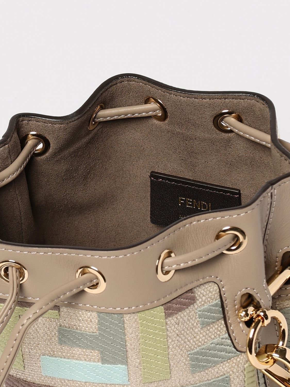 Mon Tresor FF Canvas Bucket Bag