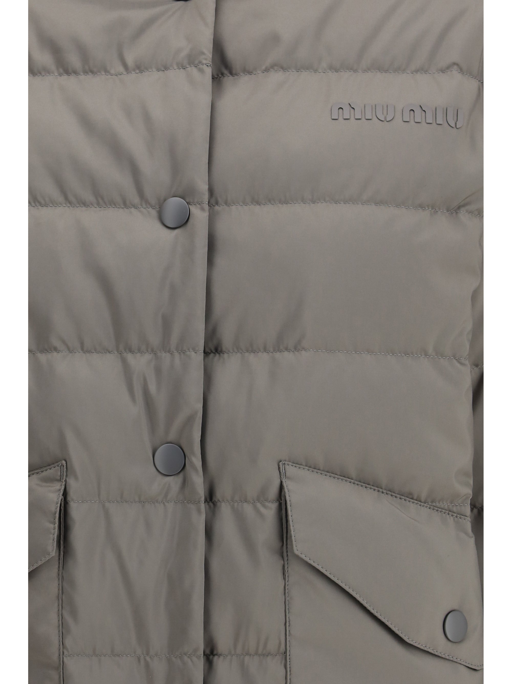 MIU MIU 38 pongé tec down jacket