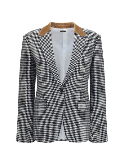 houndstooth cashmere jacket