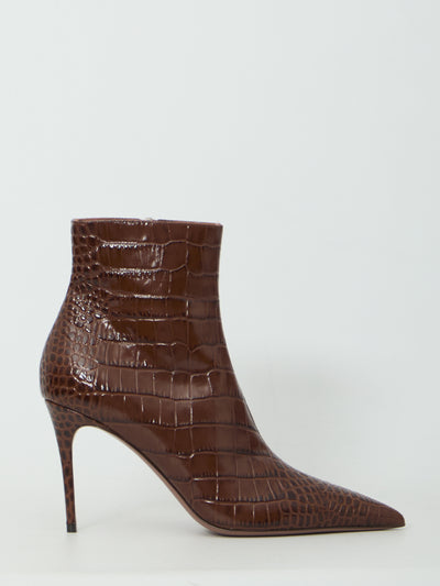vera 85 ankle boots in chocolate