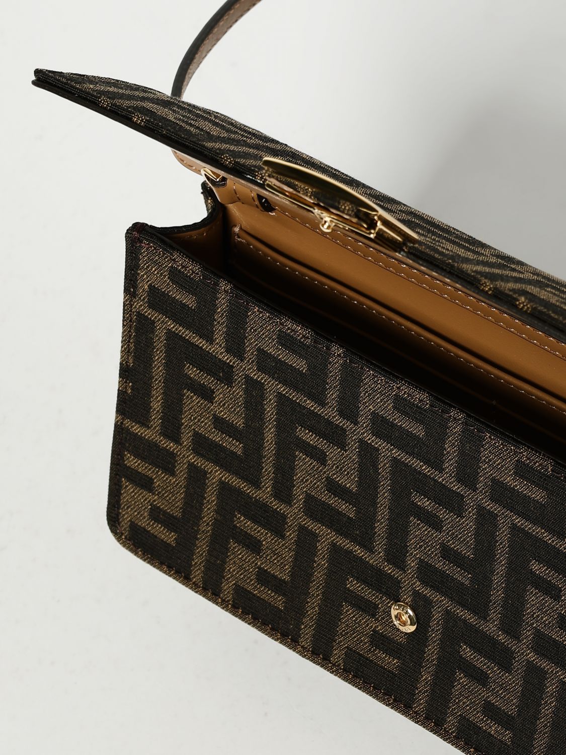 FF Jacquard Baguette Shoulder Bag