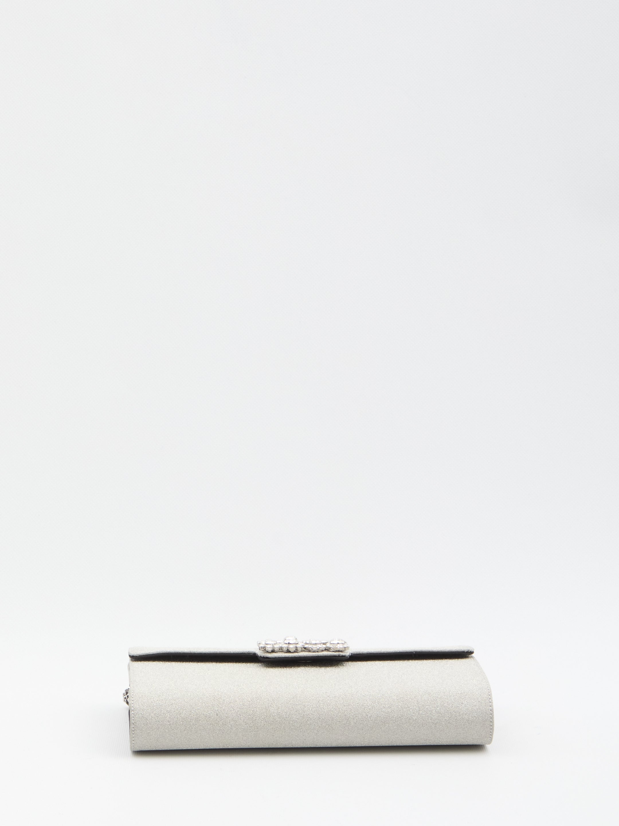 ROGER VIVIER OS envelope flower strass bag