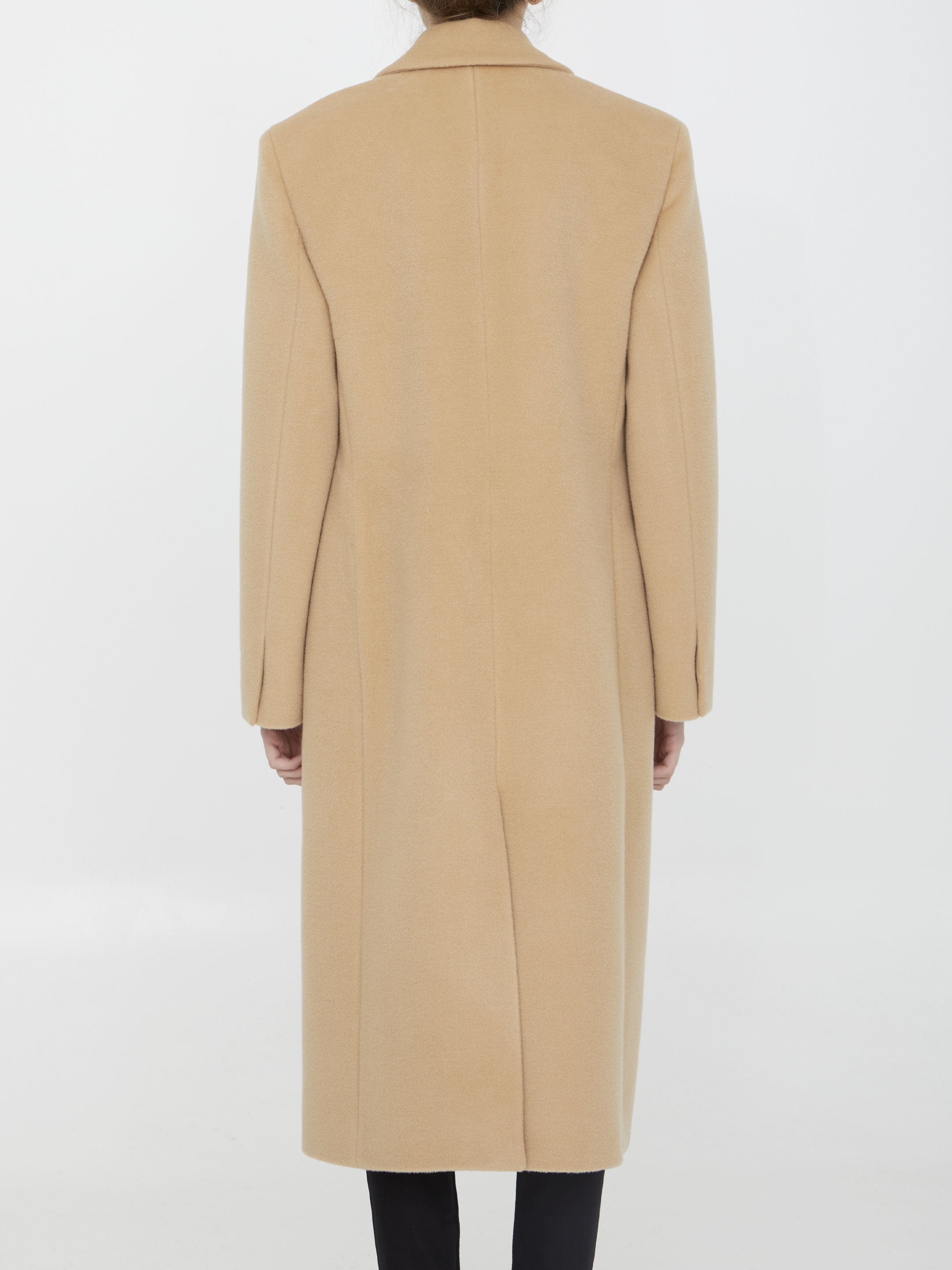 JIL SANDER 36 single-breasted wool coat