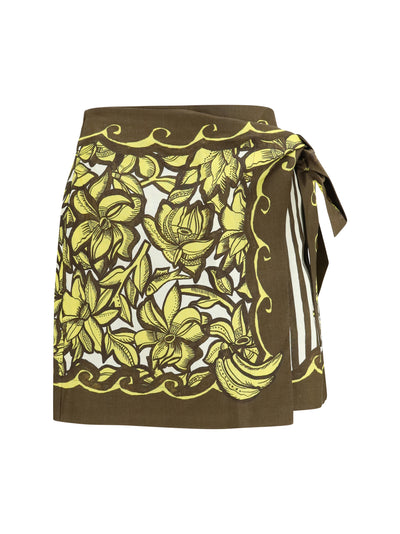 mona wrap mini skirt
