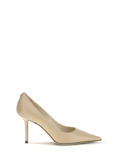 kid leather pointed pumps