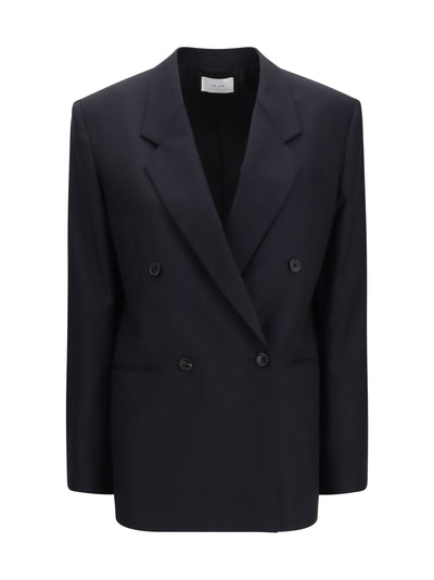 isani double-breasted virgin wool blazer