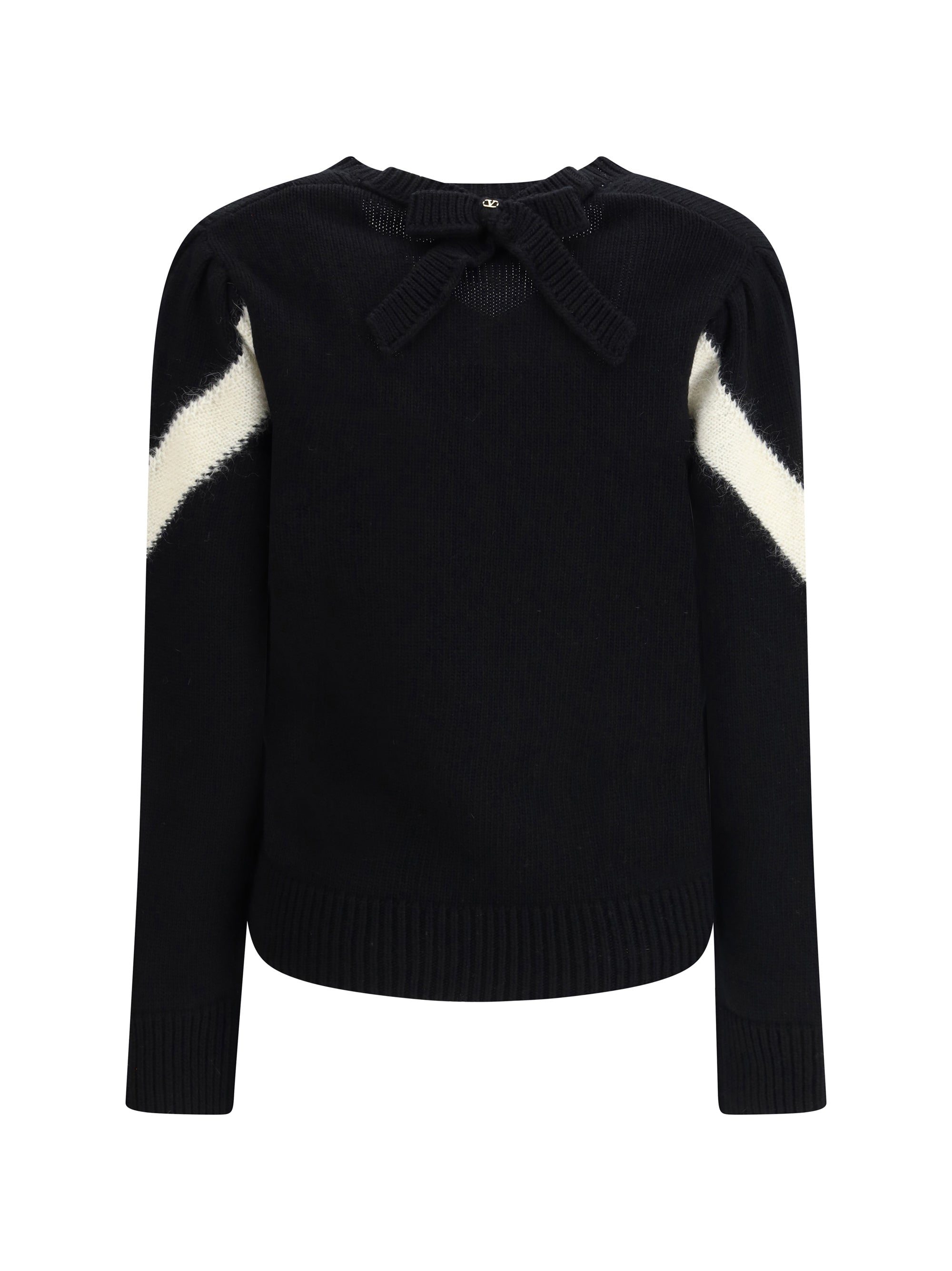 VALENTINO M wool sweater with a bow at the back