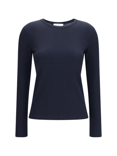 ribbed long-sleeve sweater