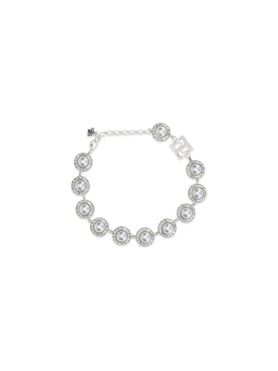 pearl and crystal necklace