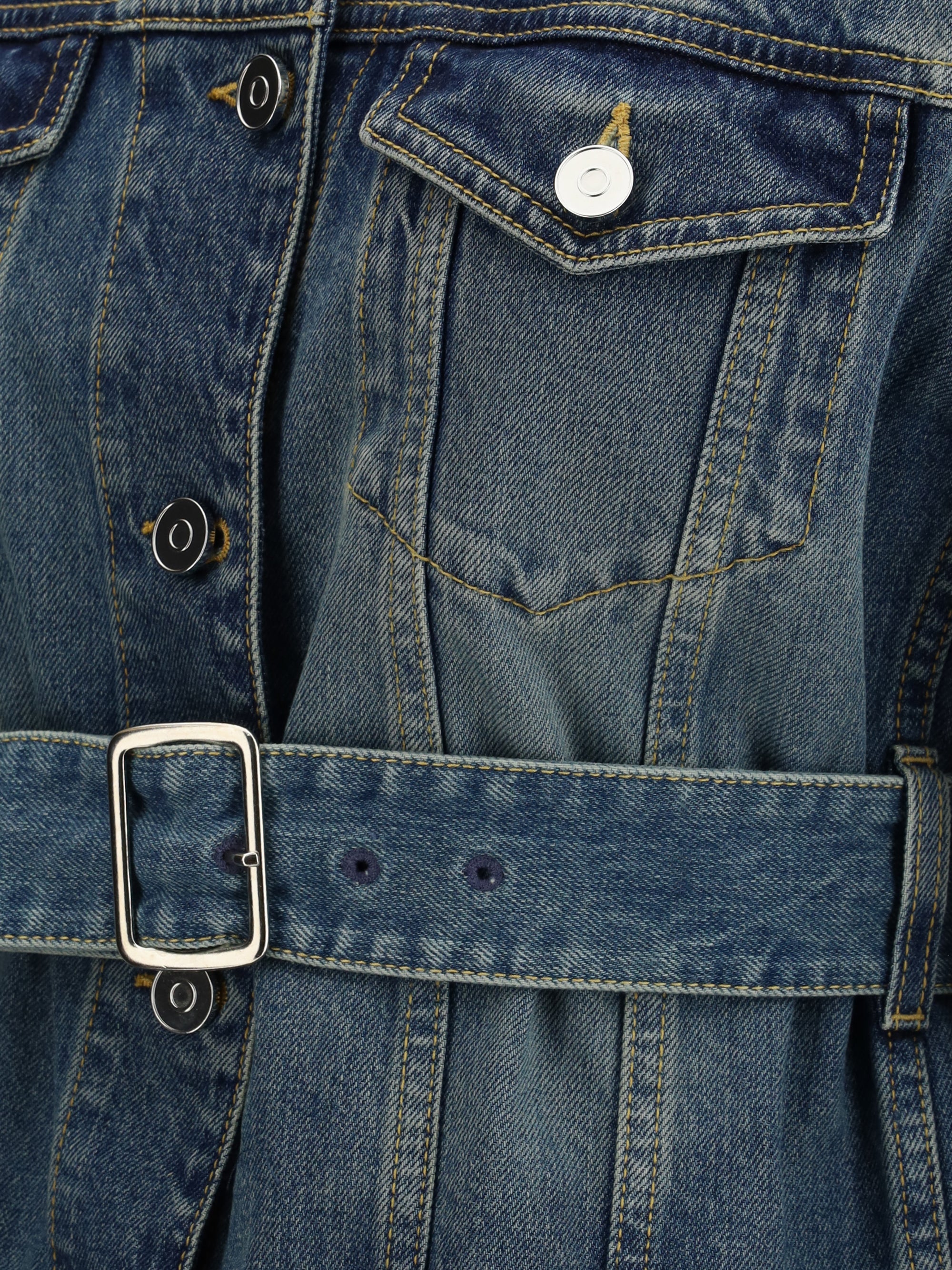 ALAIA 34 peplum denim jacket
