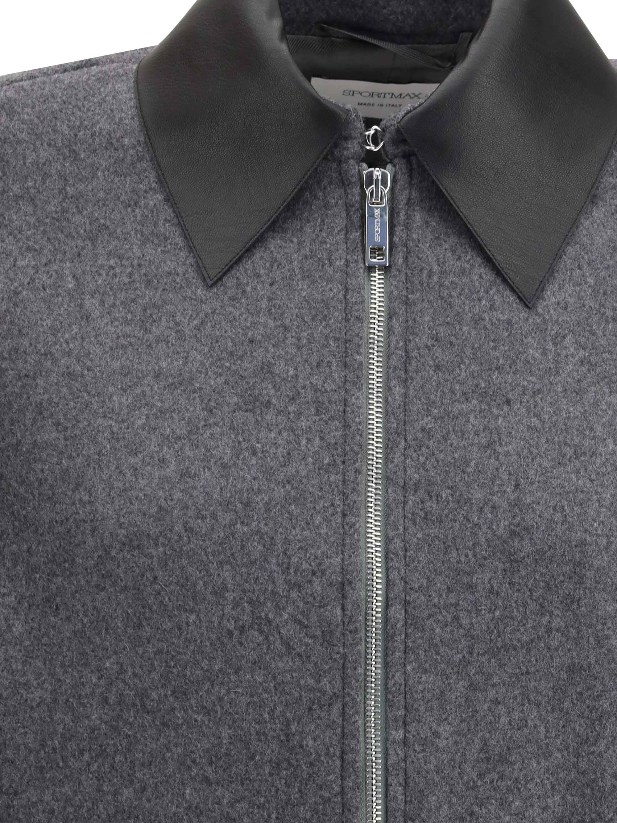 MAX MARA SPORTMAX 40 cropped vacuo jacket in virgin wool