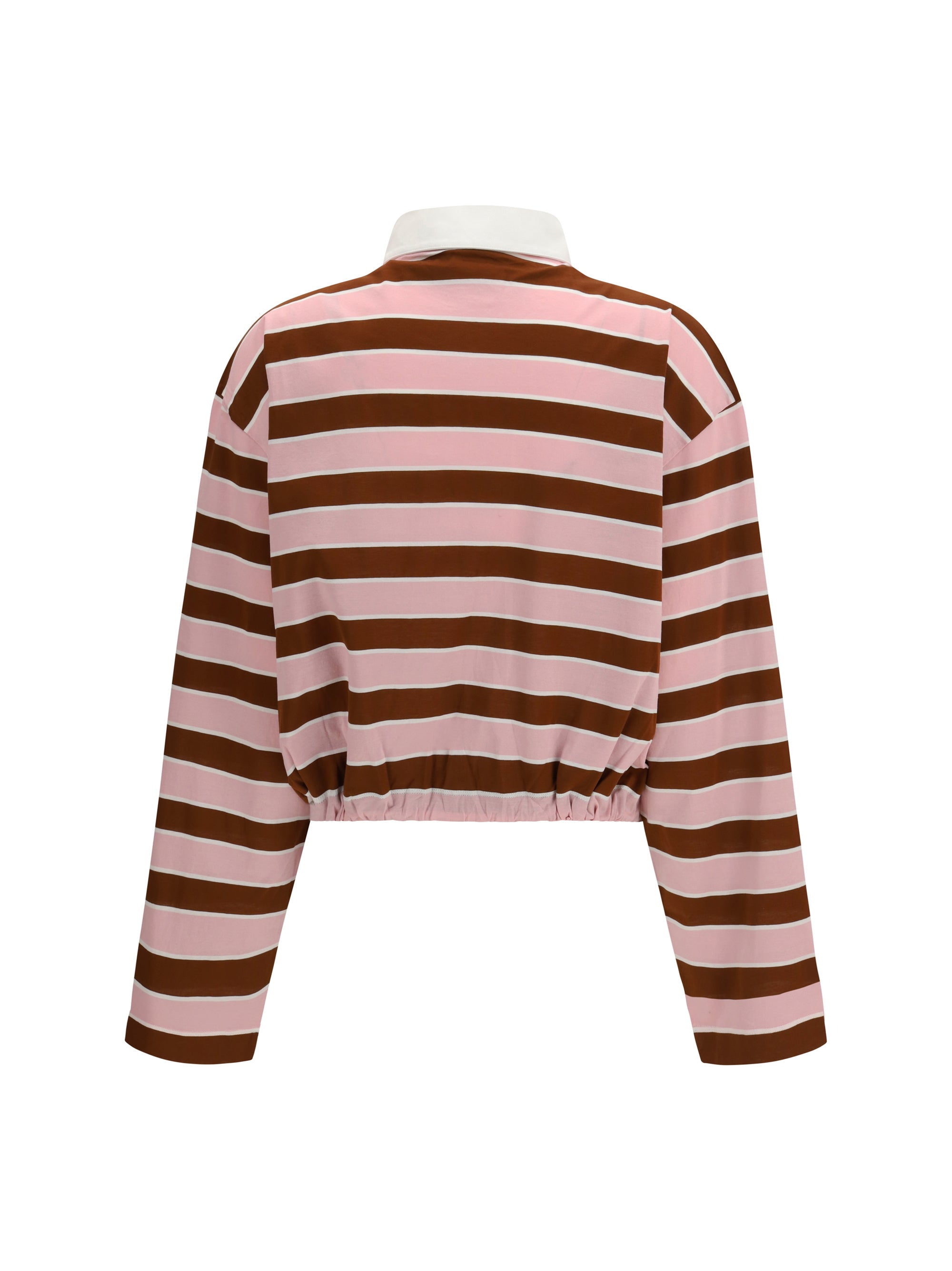 PRADA 40 long-sleeve t-shirt in filo di scozia cotton