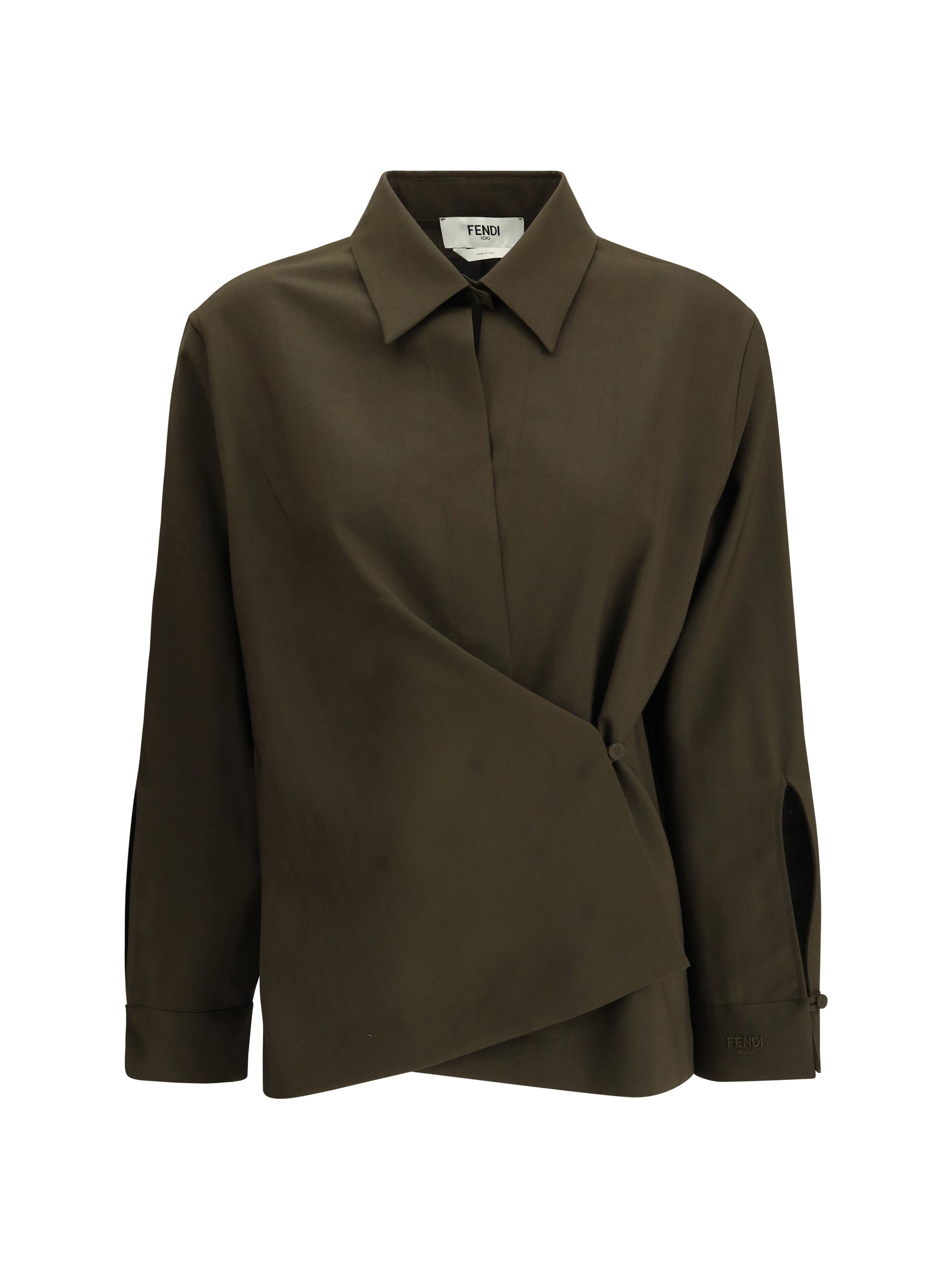FENDI 40 shirt in wool and mohair