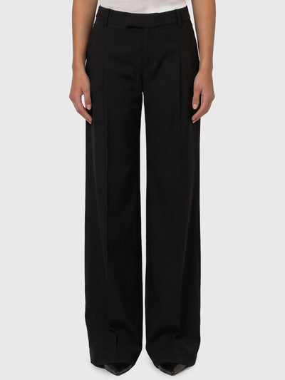 wide-leg frescolana trousers