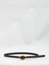 SAINT LAURENT 75 thin belt with oval buckle