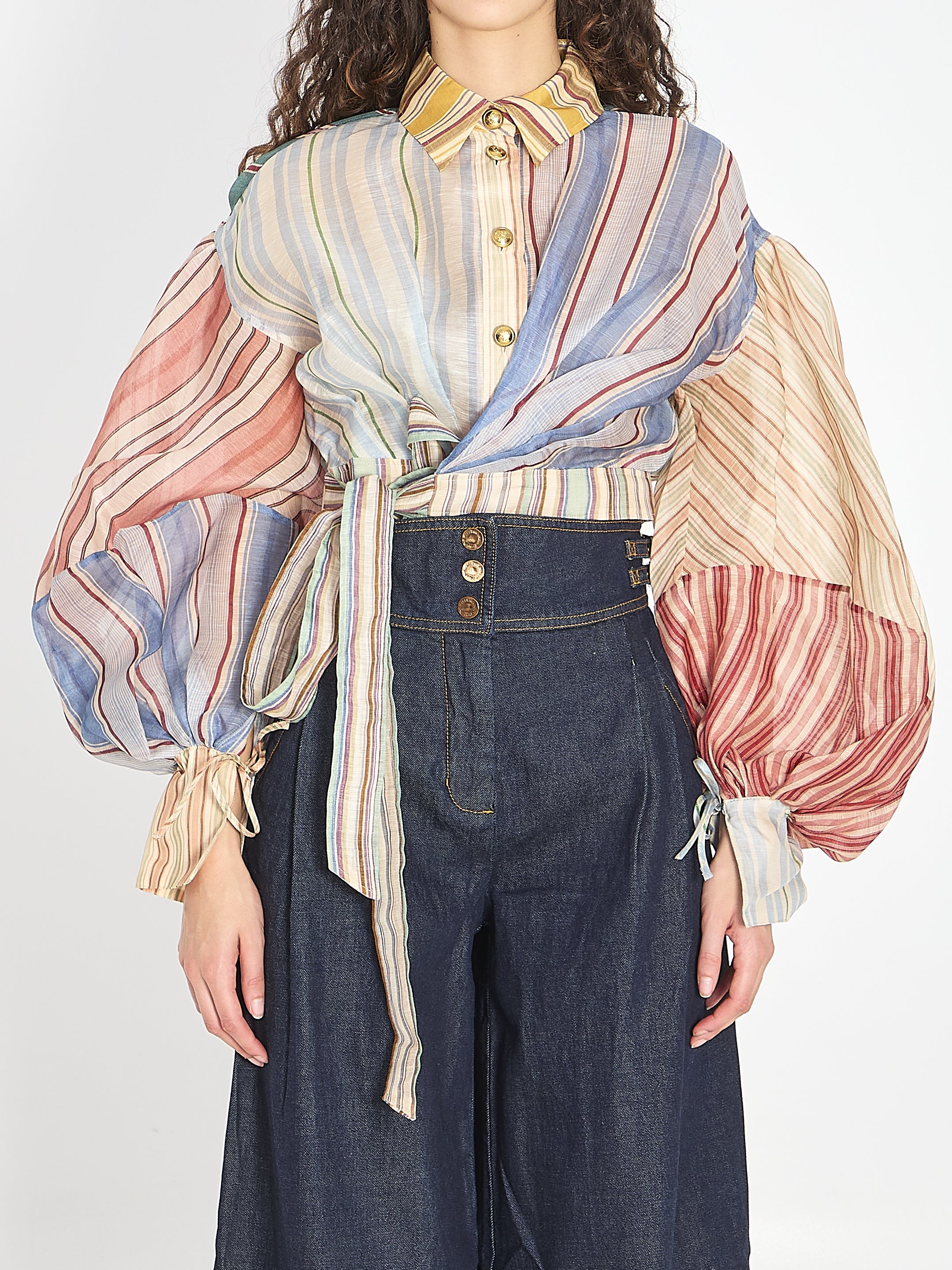 ZIMMERMANN 01 rebellion striped blouse