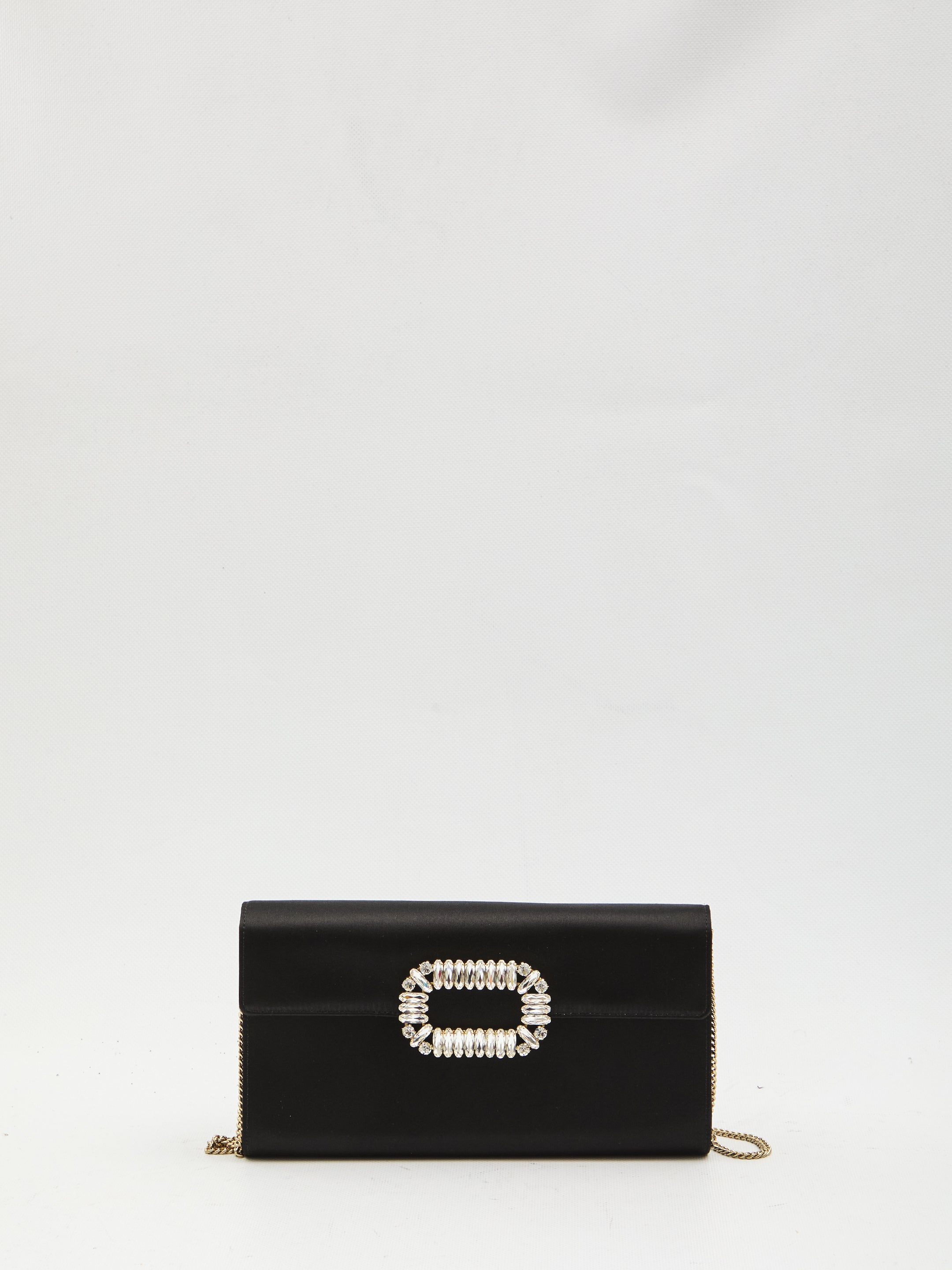 ROGER VIVIER OS satin envelope bag