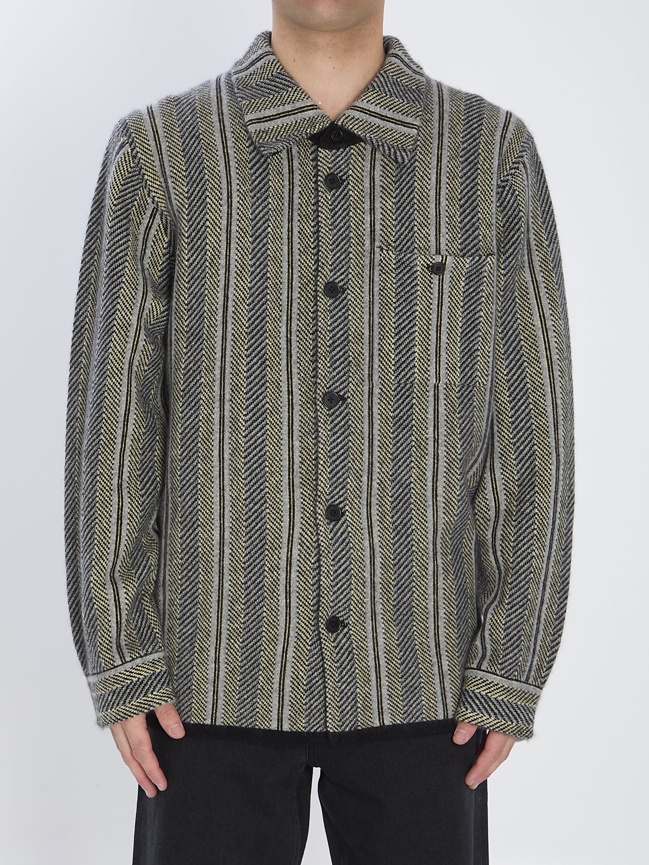 GUEST IN RESIDENCE L stripe work shirt