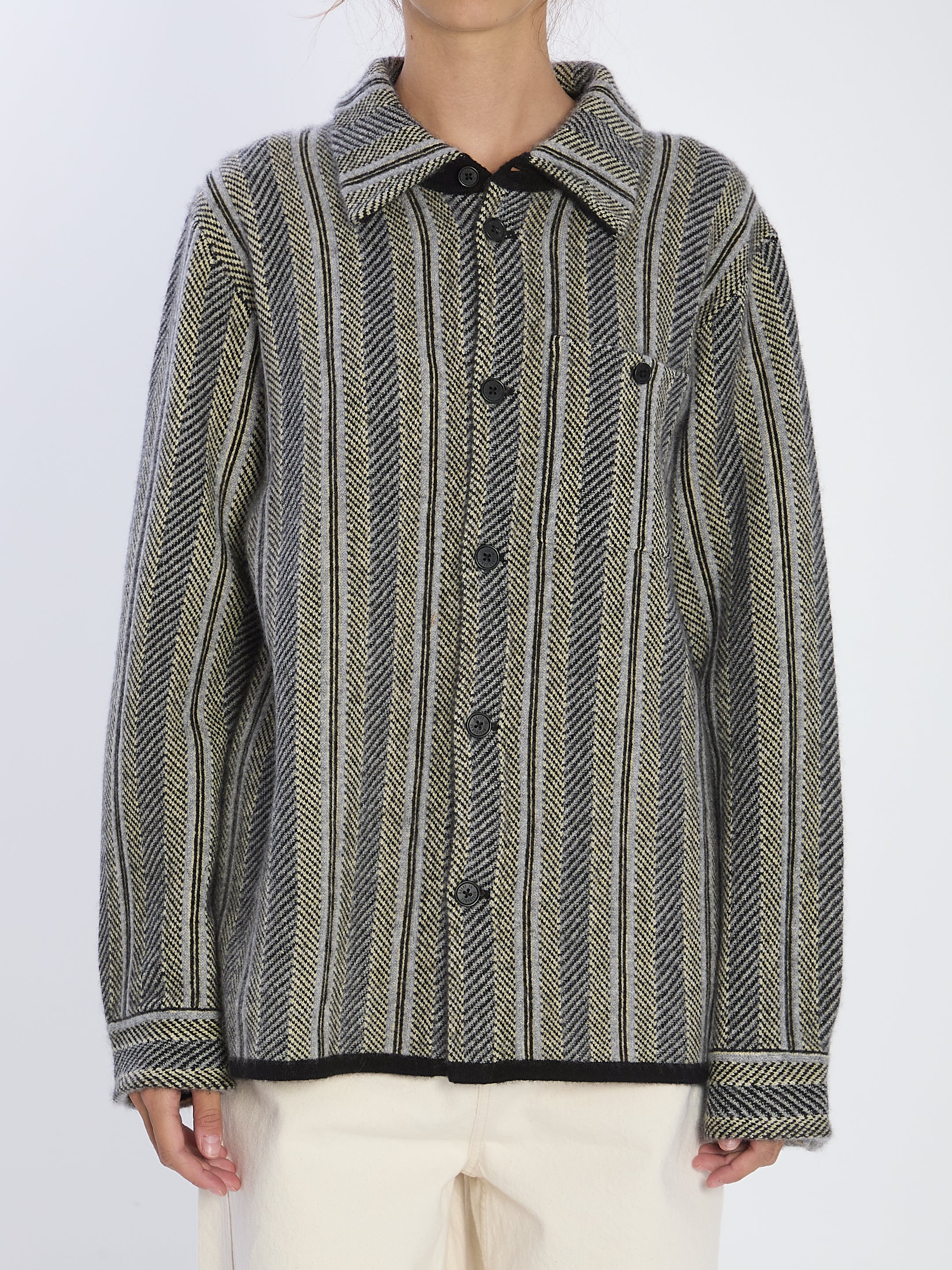GUEST IN RESIDENCE L stripe work shirt