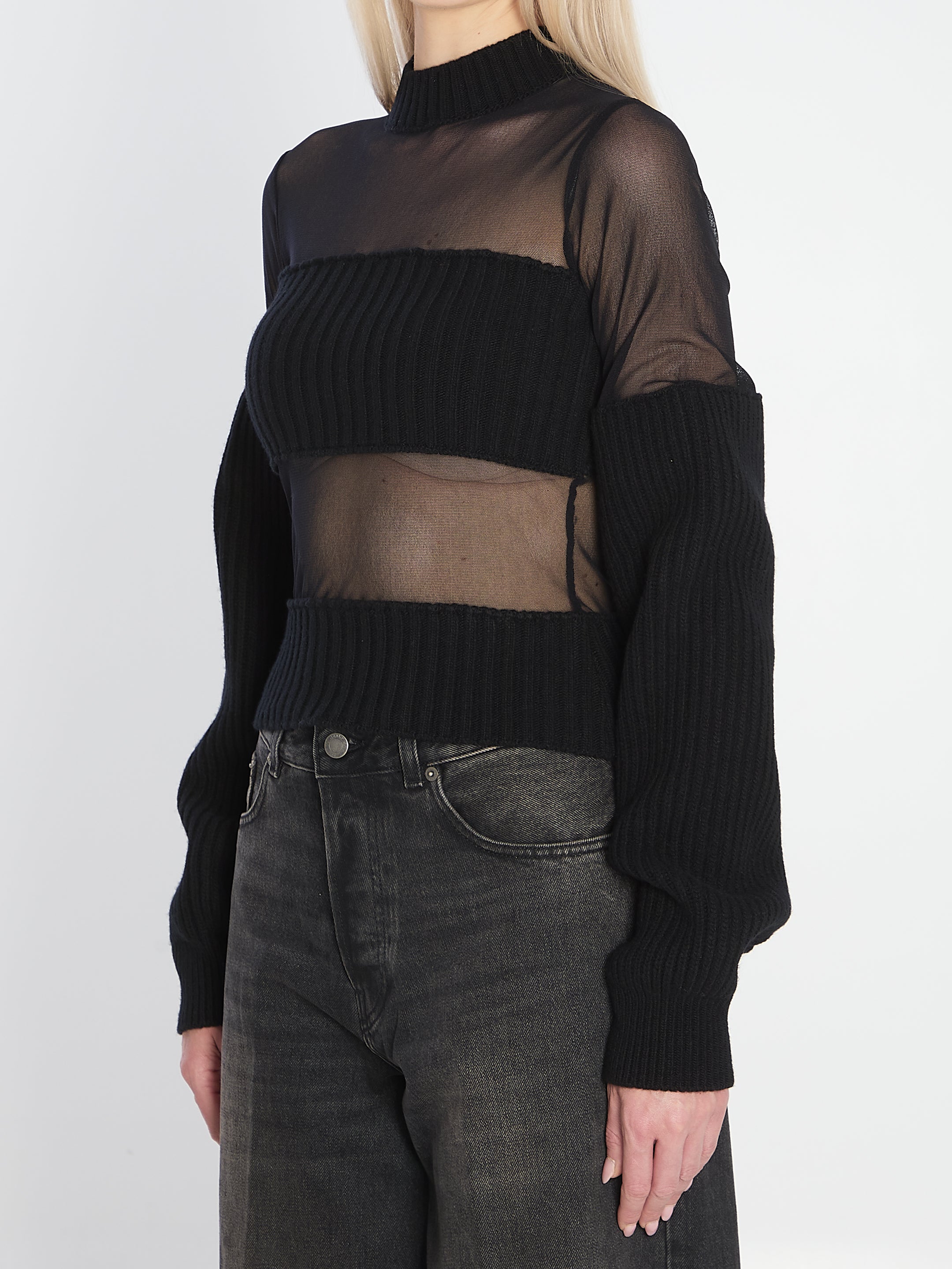 JEAN PAUL GAULTIER S sheer-effect sweater