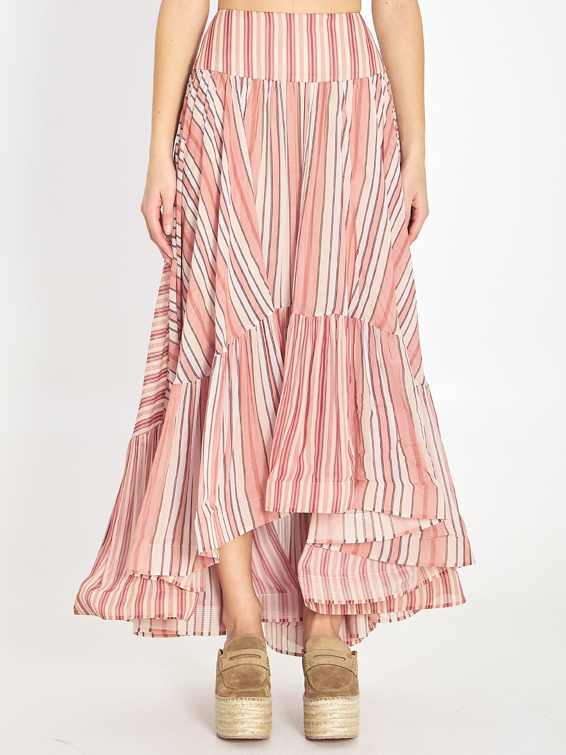 ZIMMERMANN 01 bohémien rebellion midi skirt