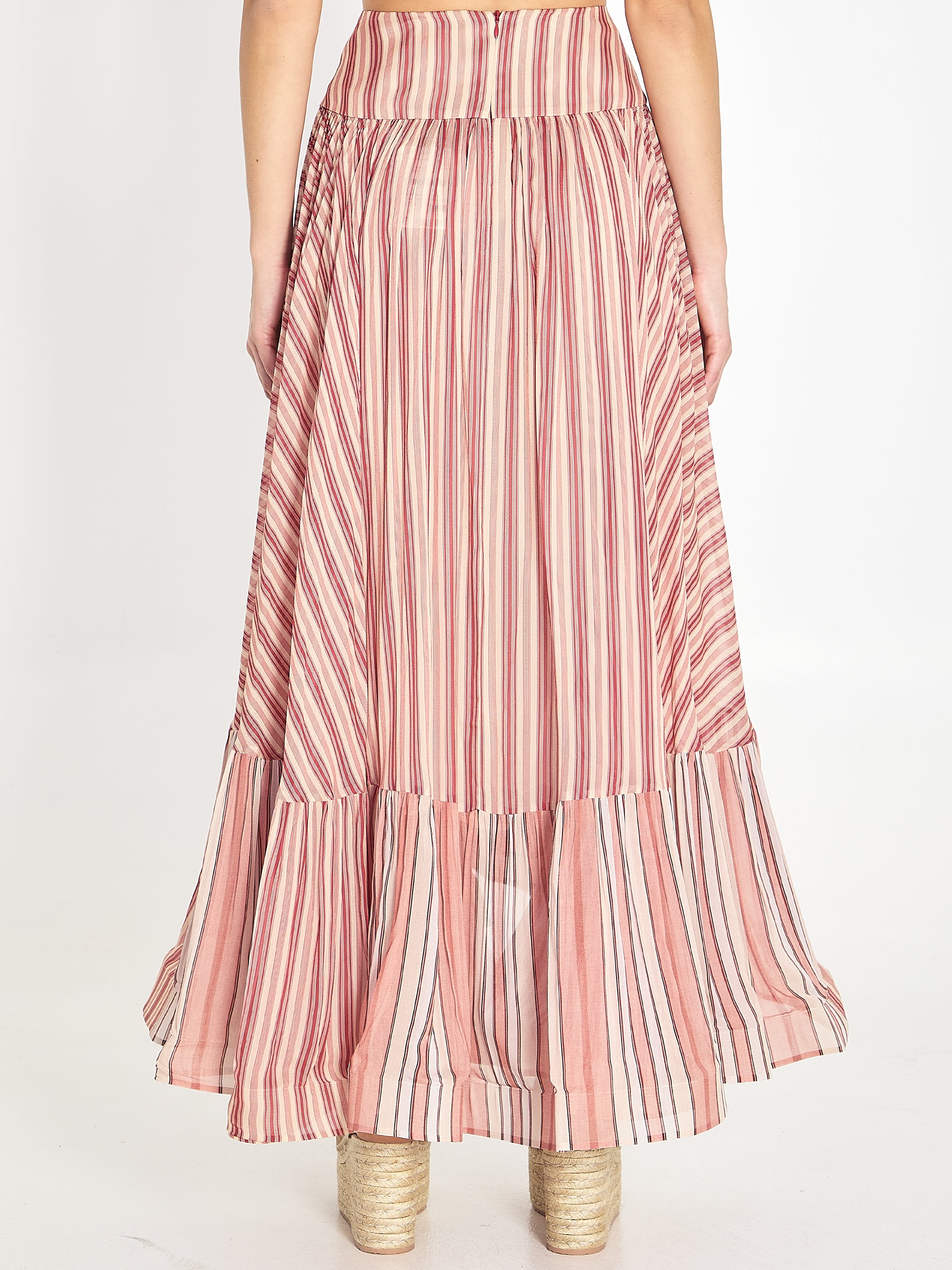 ZIMMERMANN 01 bohémien rebellion midi skirt