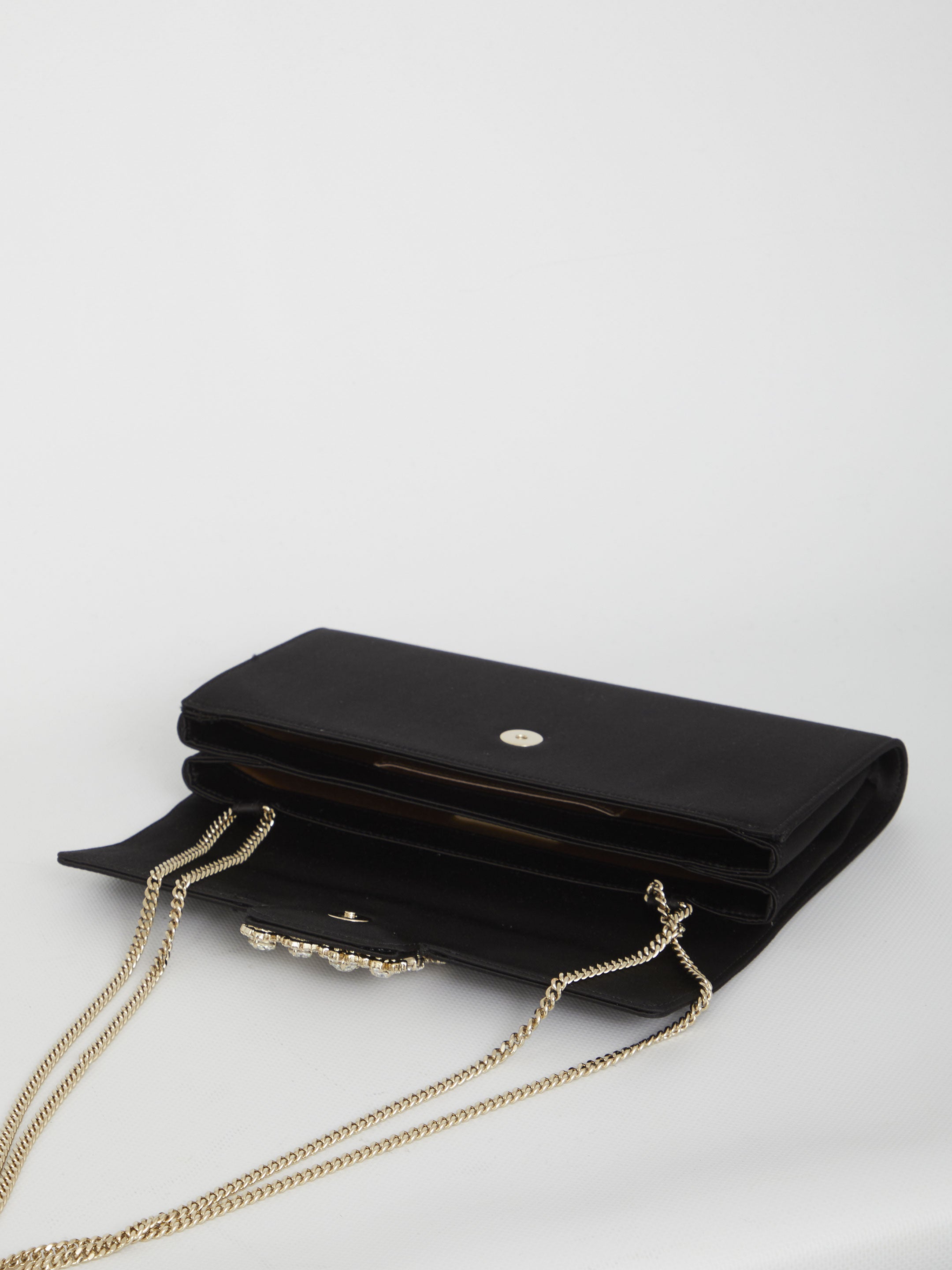 ROGER VIVIER OS flower buckle pouch