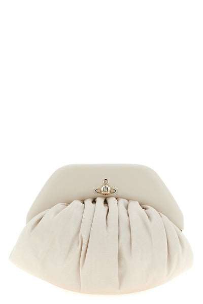 brooke clutch in moiré fabric