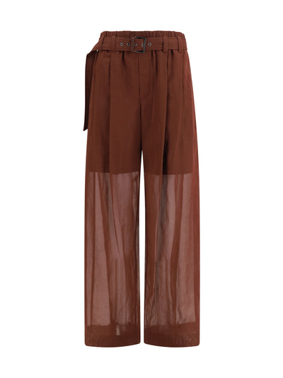 cotton loose pants with monili