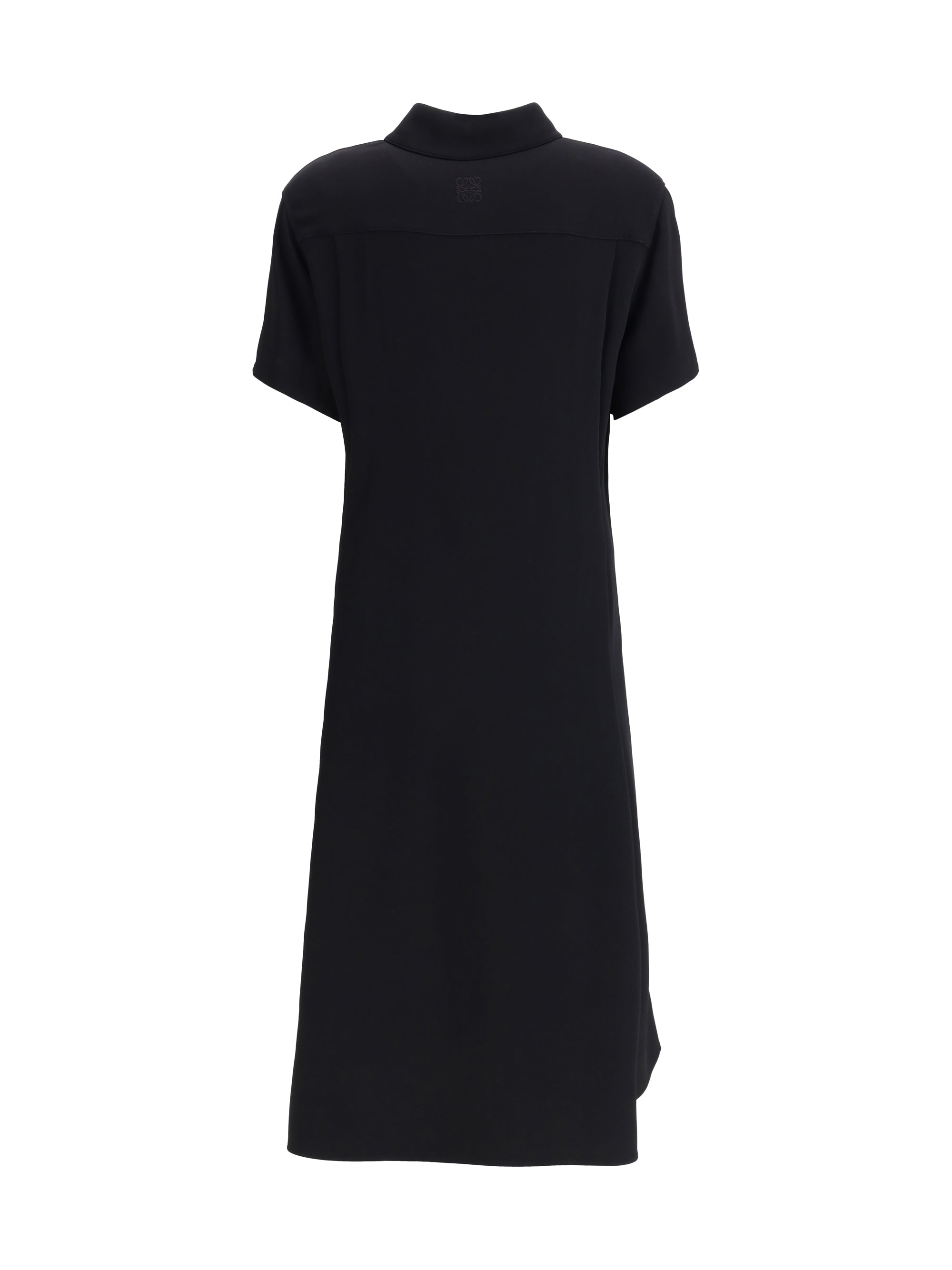 LOEWE 36 belted dress lightweight stretch viscose cady