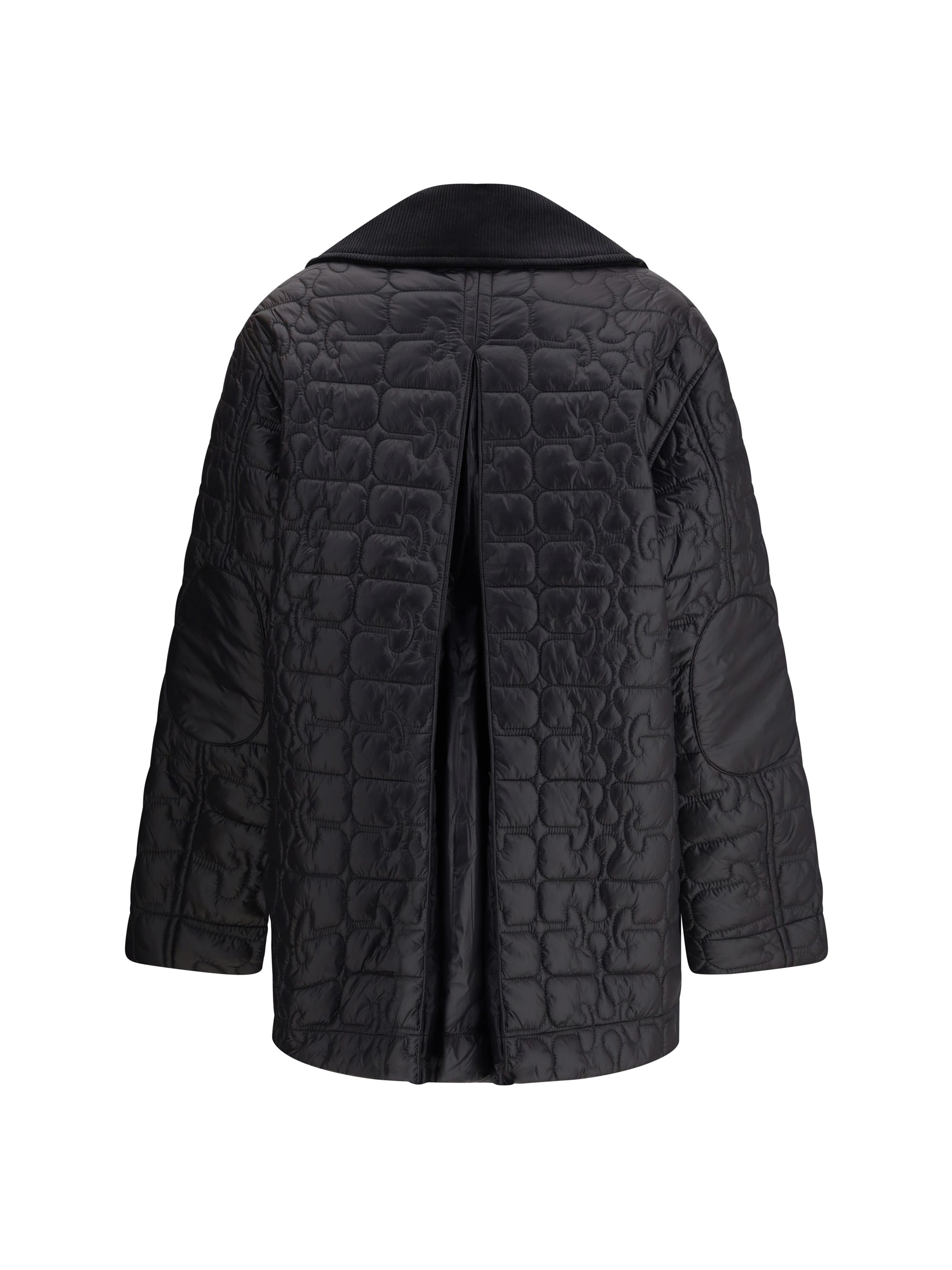 GANNI XXS-XS glossy finish down jacket