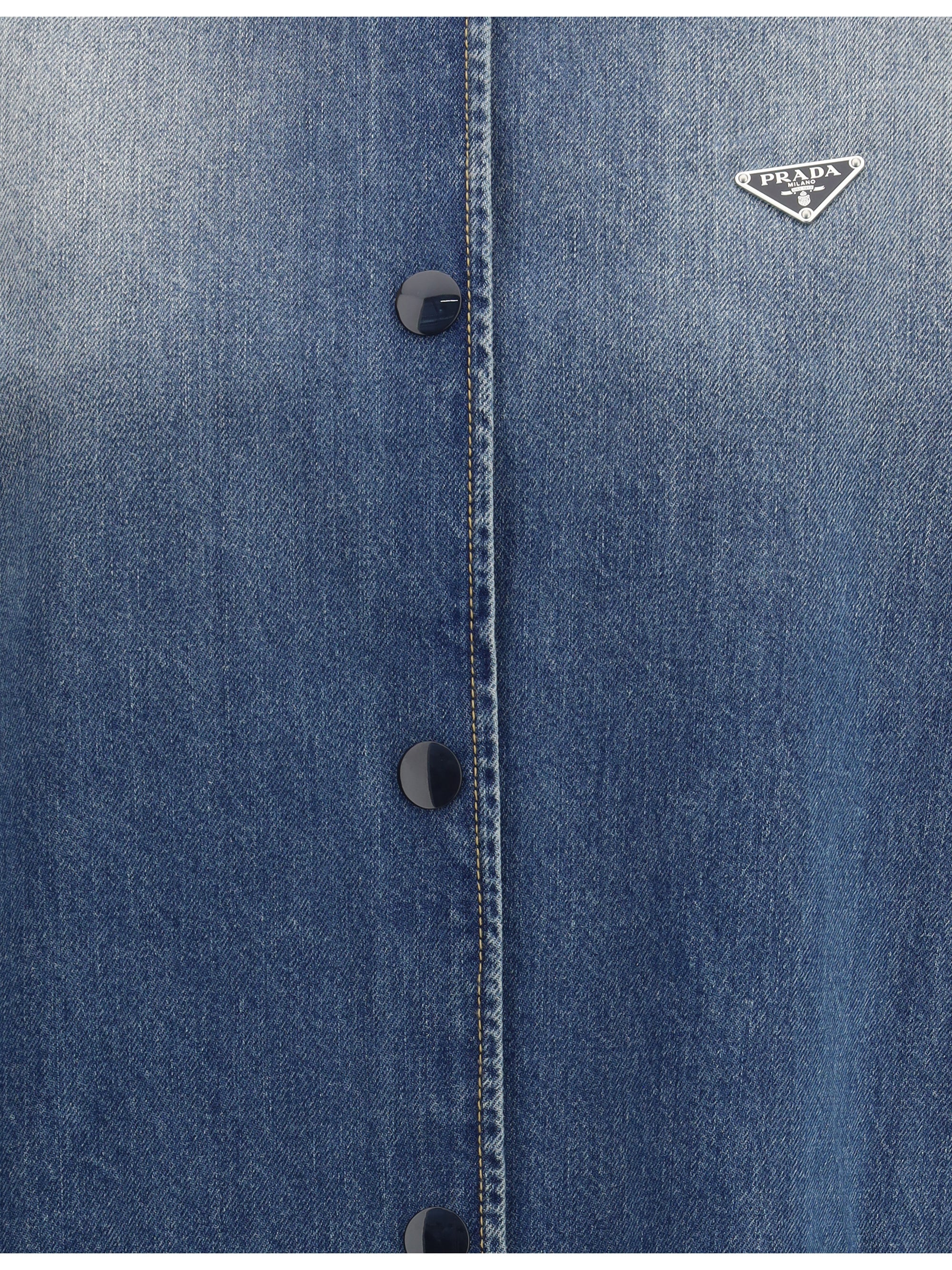 PRADA 40 denim shirt jacket