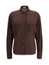 BRUNELLO CUCINELLI L embellished collar shirt