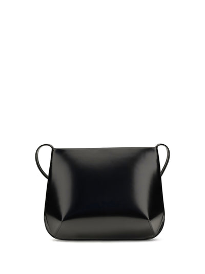 loge brushed leather crossbody bag