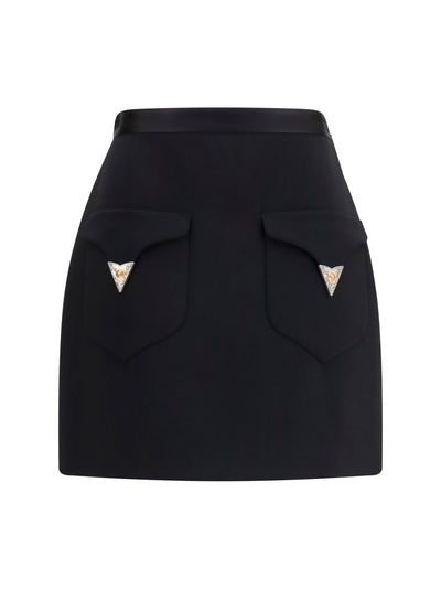 wool mini skirt
