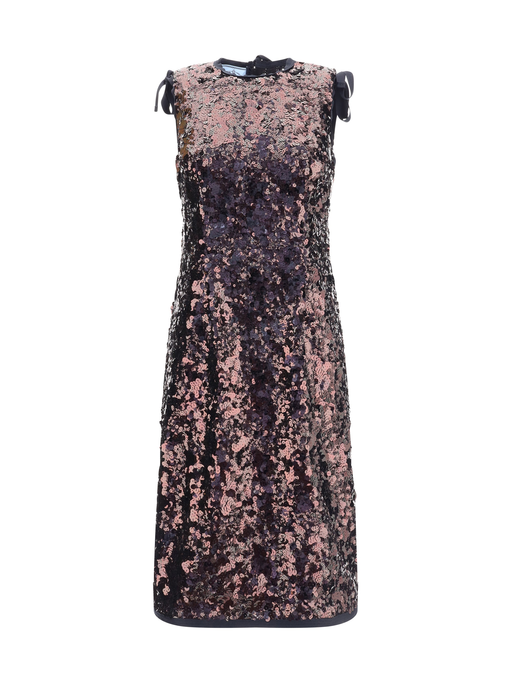 PRADA 40 sequined midi dress