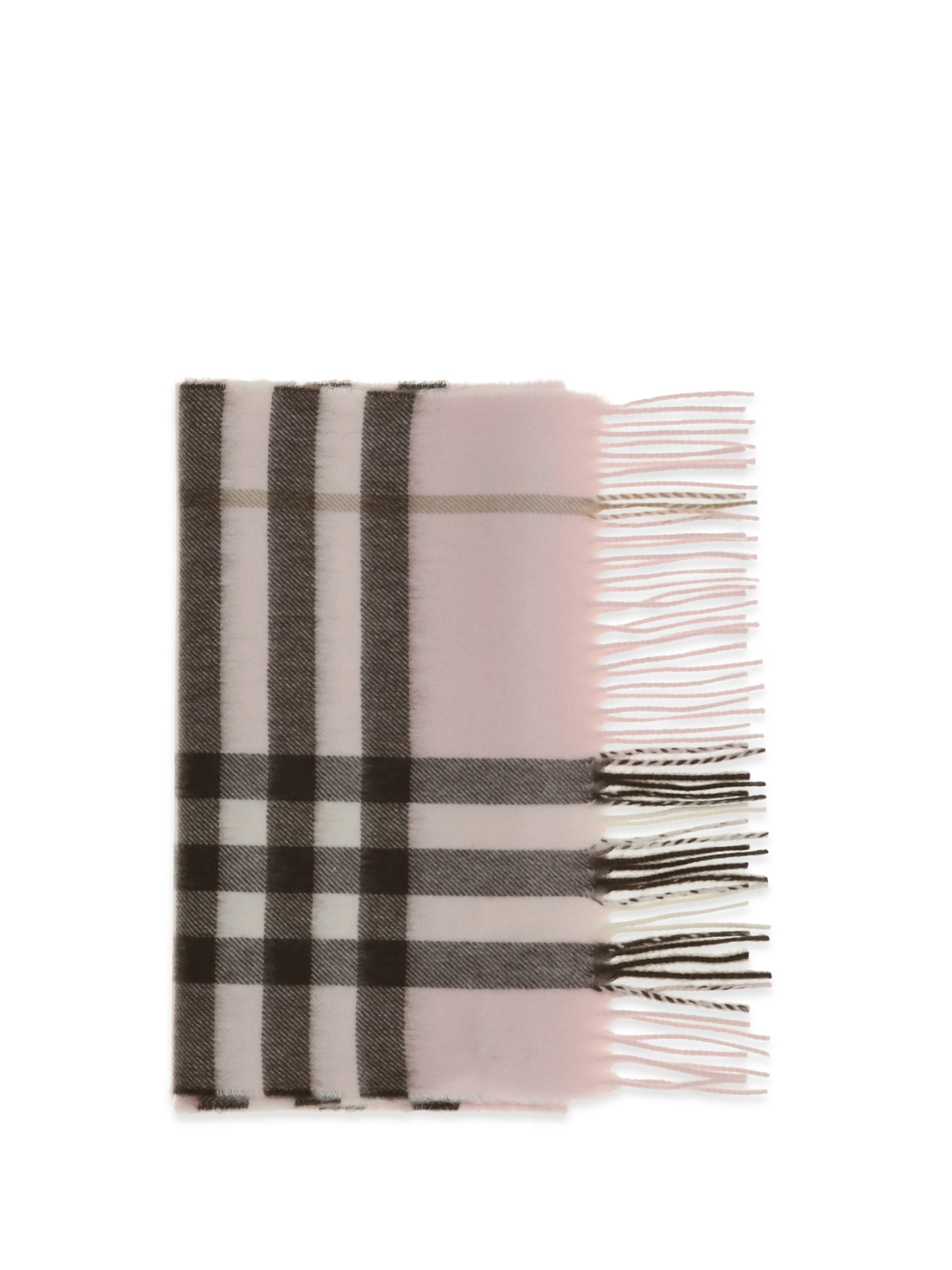 BURBERRY OS check cashmere scarf
