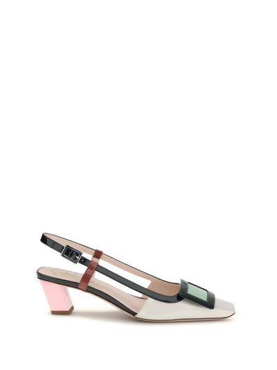 belle vivier slingback décolleté