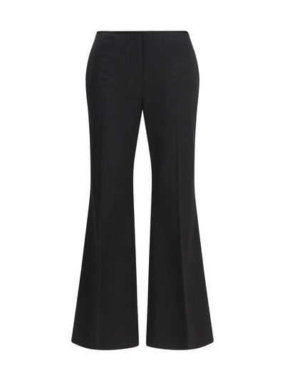 kick flare raw-edge pants