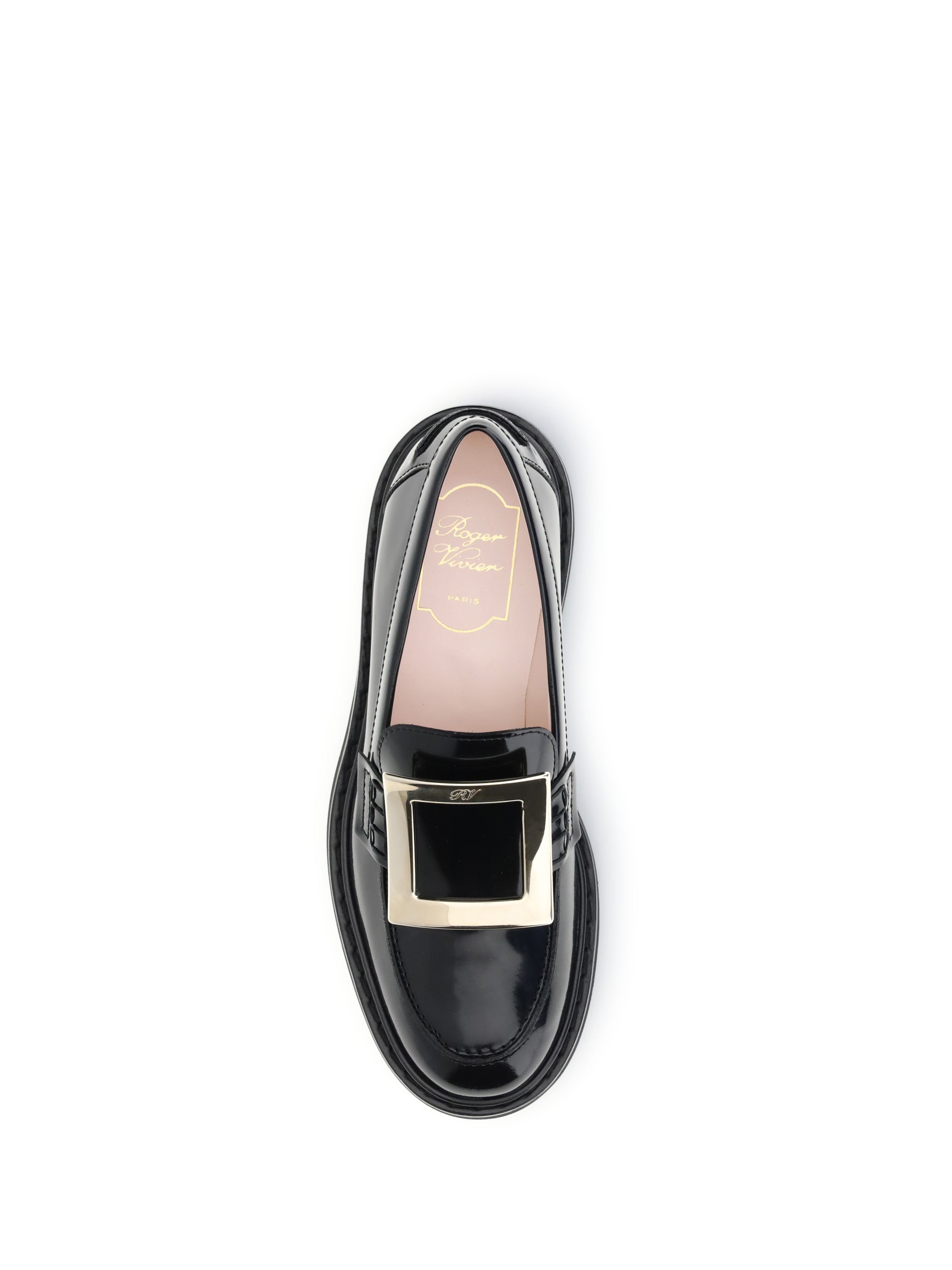 ROGER VIVIER 38.5 viv’ rangers leather loafers