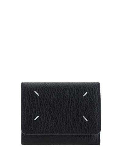 grained leather wallet