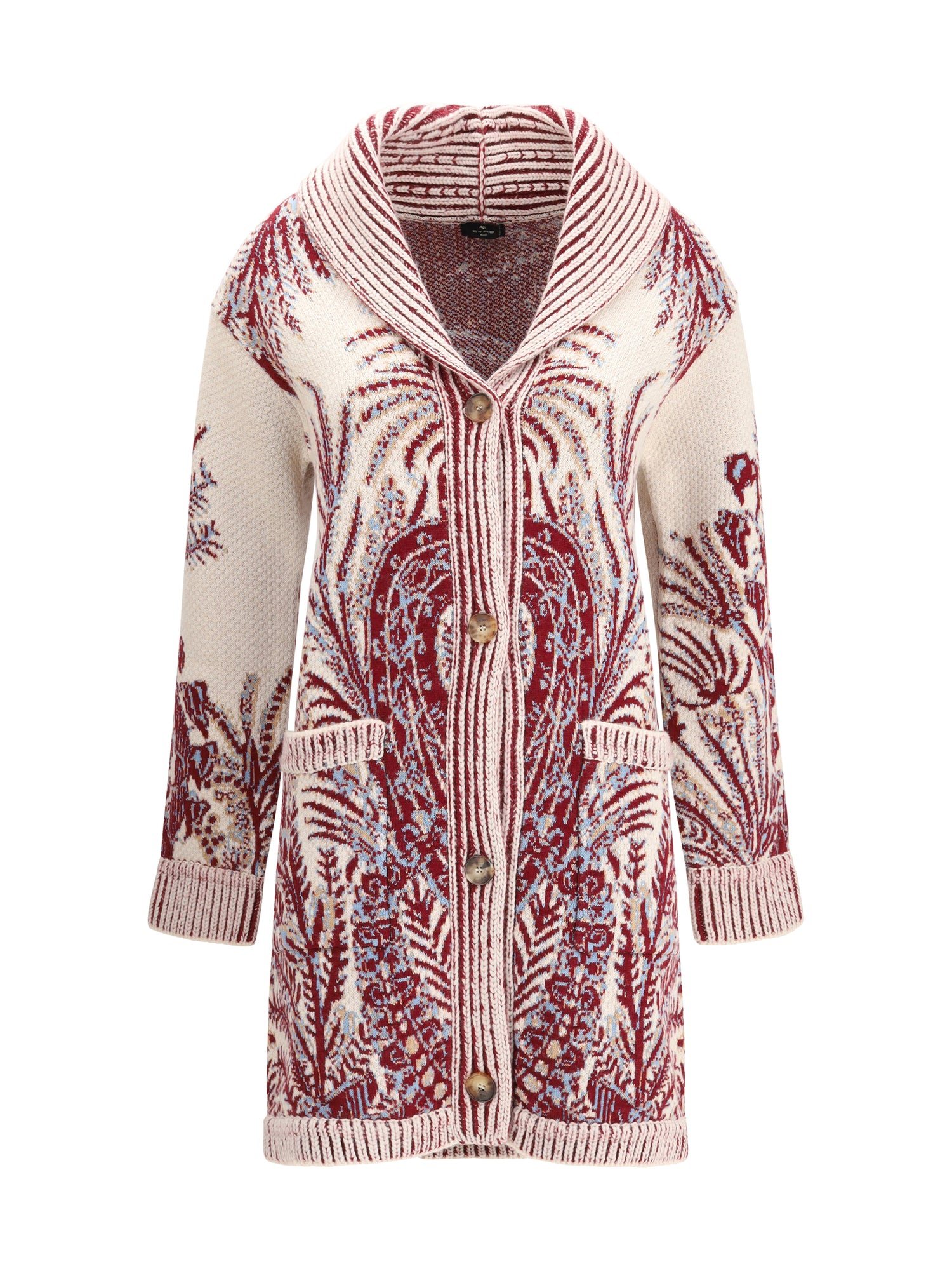 ETRO 38 wool and cotton maxi cardigan