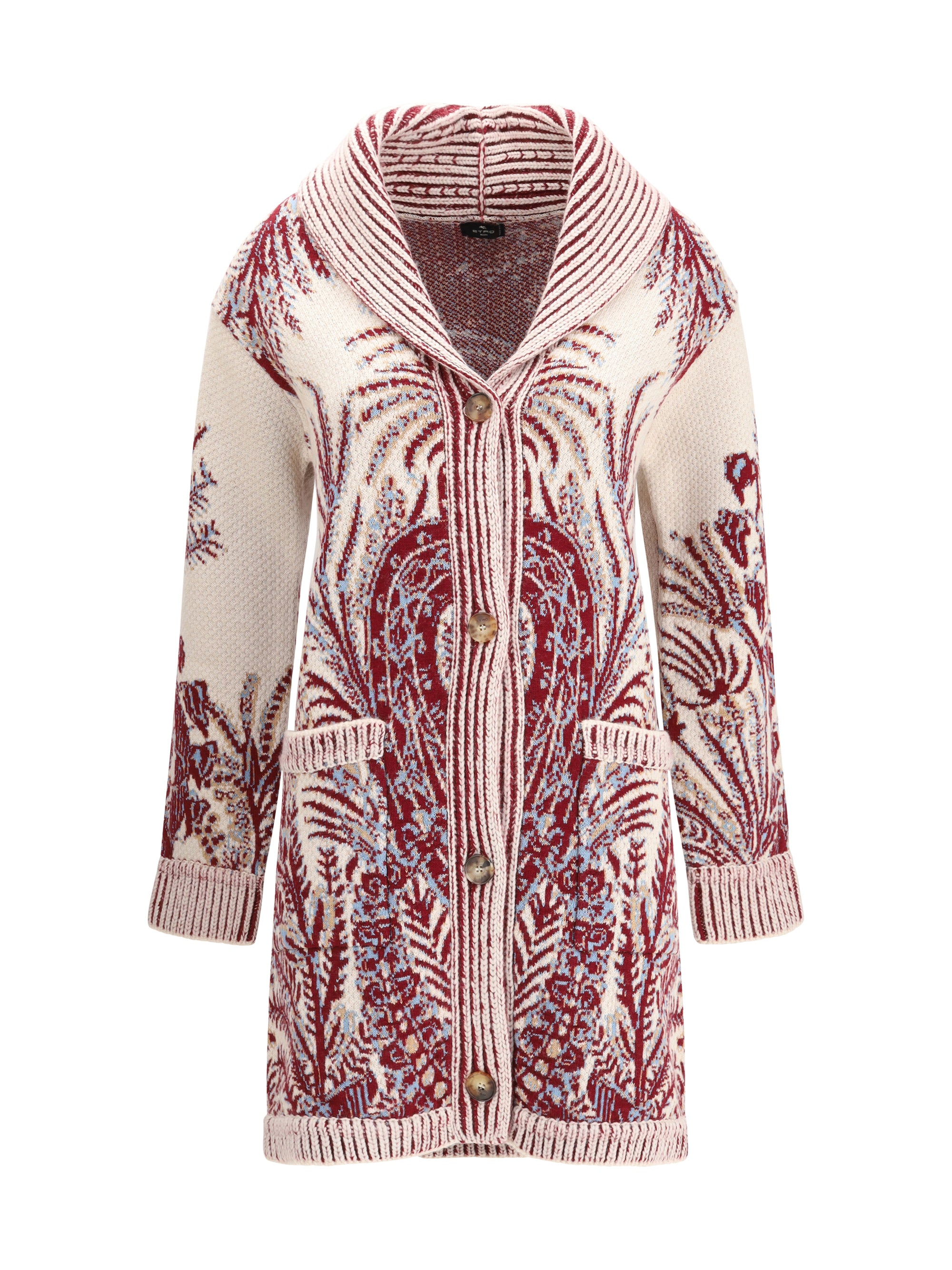 ETRO 38 wool and cotton maxi cardigan